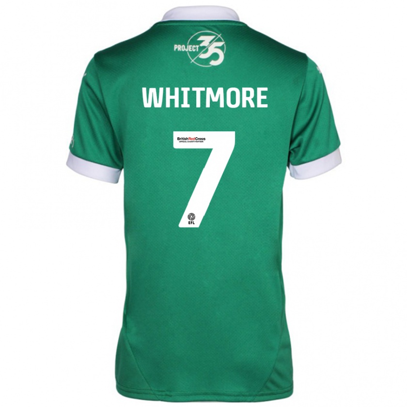 Kandiny Uomo Maglia Charlotte Whitmore #7 Verde Bianco Kit Gara Home 2024/25 Maglietta