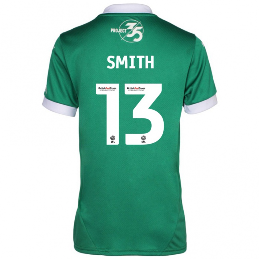 Kandiny Hombre Camiseta Grace Smith #13 Verde Blanco 1ª Equipación 2024/25 La Camisa