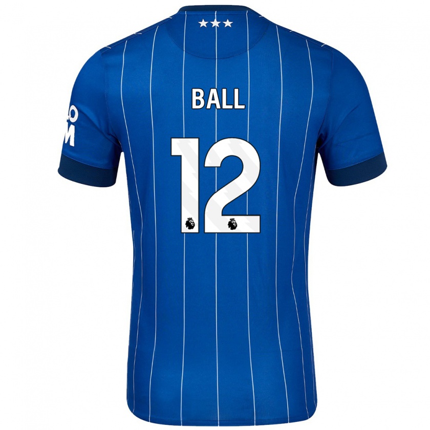 Kandiny Heren Dominic Ball #12 Marineblauw Thuisshirt Thuistenue 2024/25 T-Shirt