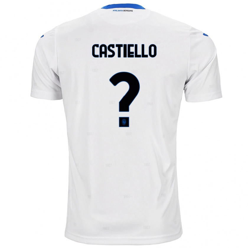 Kandiny Heren Alex Castiello #0 Wit Uitshirt Uittenue 2024/25 T-Shirt