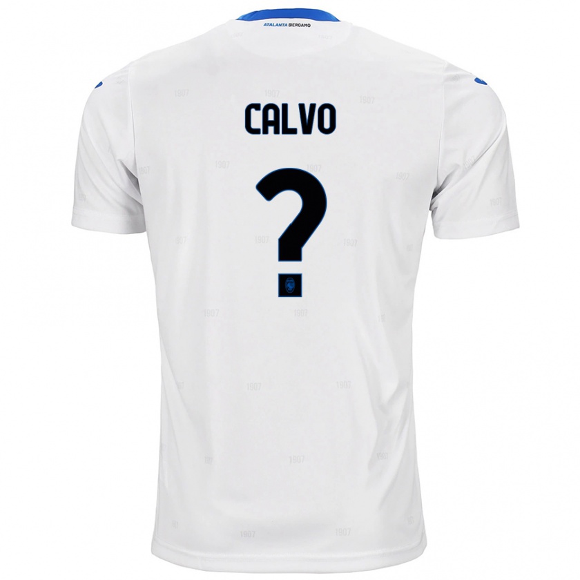 Kandiny Uomo Maglia Filippo Calvo #0 Bianco Kit Gara Away 2024/25 Maglietta