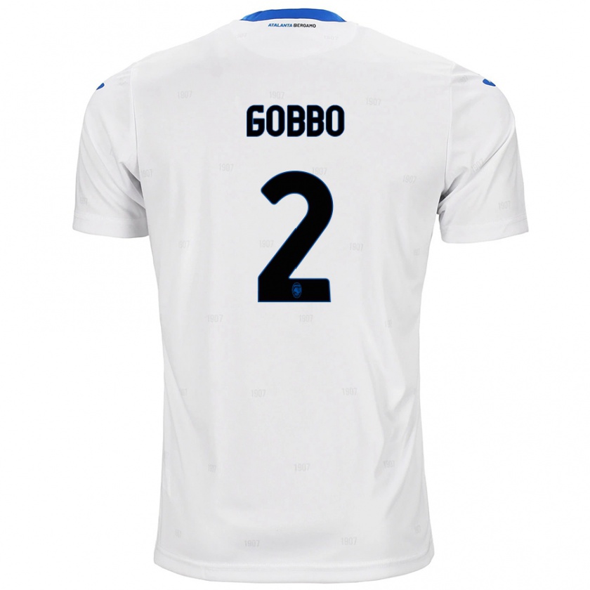 KandinyメンズLuca Gobbo#2白アウェイシャツ2024/25ジャージーユニフォーム