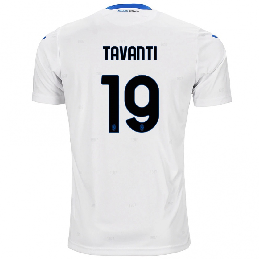 Kandiny Heren Mattia Tavanti #19 Wit Uitshirt Uittenue 2024/25 T-Shirt