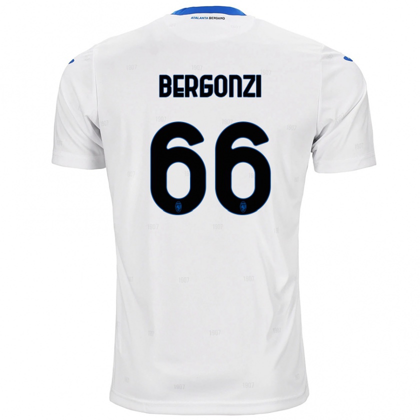 Kandiny Heren Federico Bergonzi #66 Wit Uitshirt Uittenue 2024/25 T-Shirt