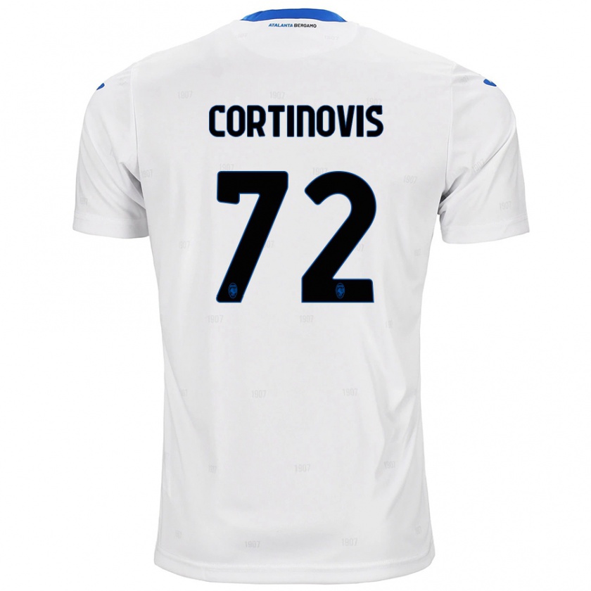 Kandiny Uomo Maglia Alessandro Cortinovis #72 Bianco Kit Gara Away 2024/25 Maglietta