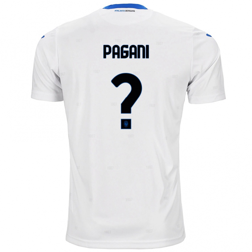 Kandiny Uomo Maglia Federico Pagani #0 Bianco Kit Gara Away 2024/25 Maglietta