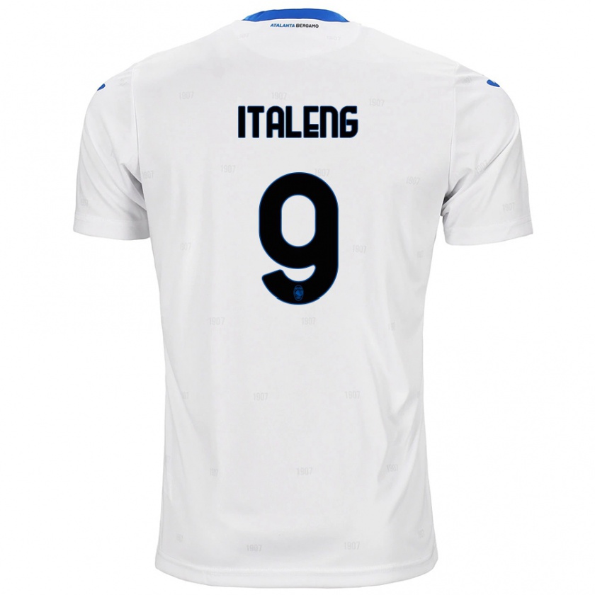 Kandiny Uomo Maglia Jonathan Italeng #9 Bianco Kit Gara Away 2024/25 Maglietta