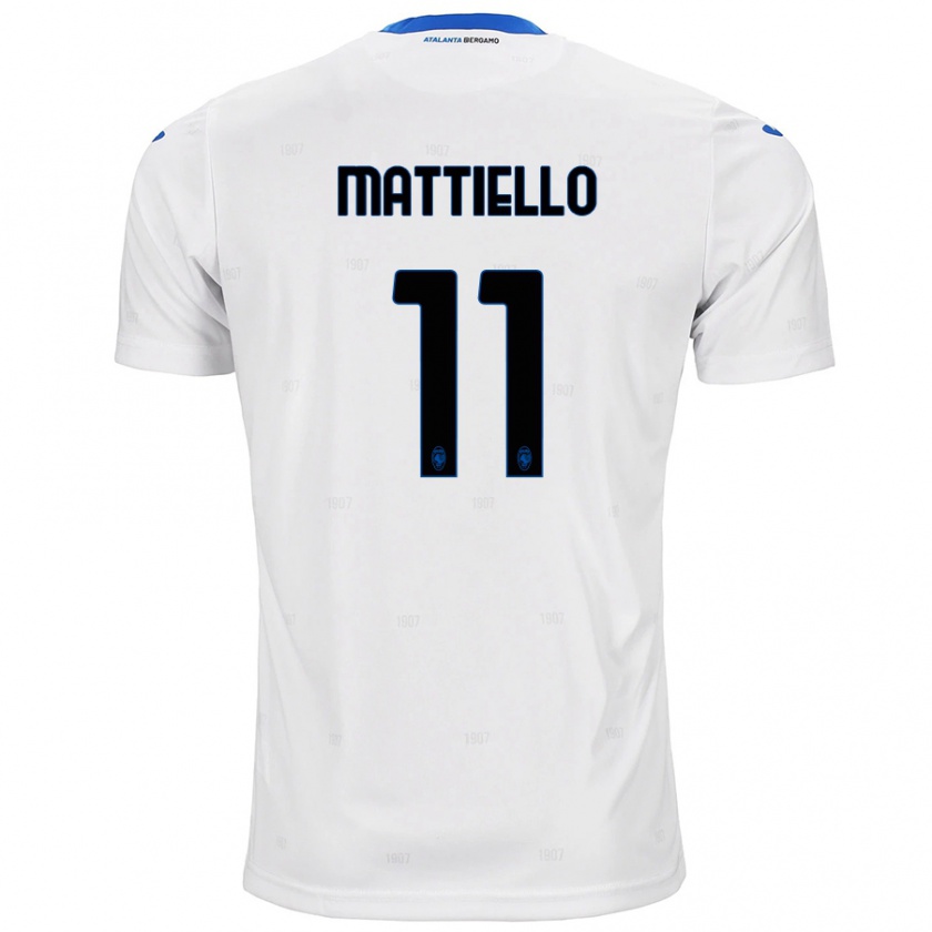 Kandiny Heren Federico Mattiello #11 Wit Uitshirt Uittenue 2024/25 T-Shirt