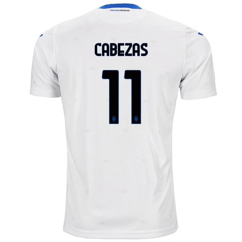 Kandiny Heren Bryan Cabezas #11 Wit Uitshirt Uittenue 2024/25 T-Shirt