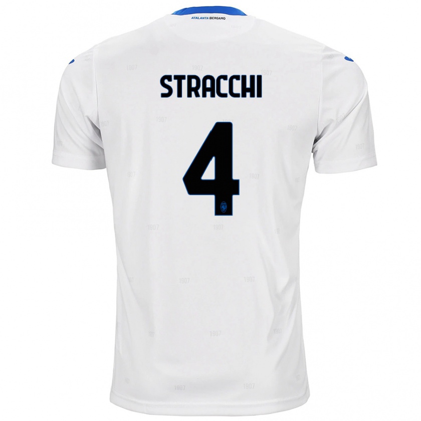 Kandiny Uomo Maglia Daniela Stracchi #4 Bianco Kit Gara Away 2024/25 Maglietta