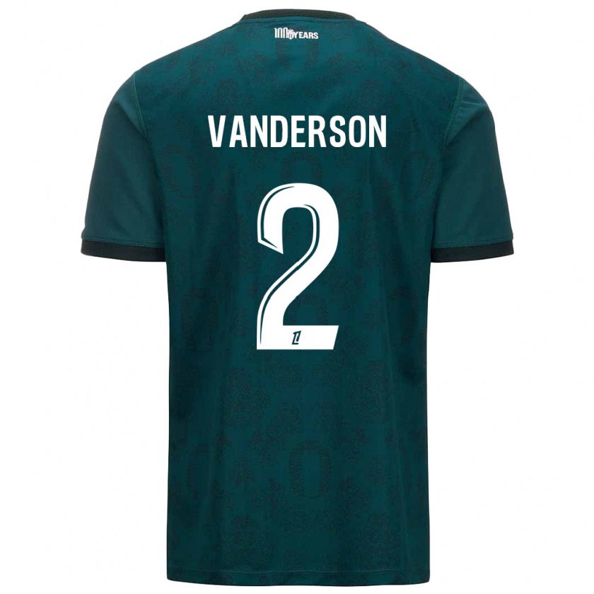 Kandiny Hombre Camiseta Vanderson #2 Verde Oscuro 2ª Equipación 2024/25 La Camisa