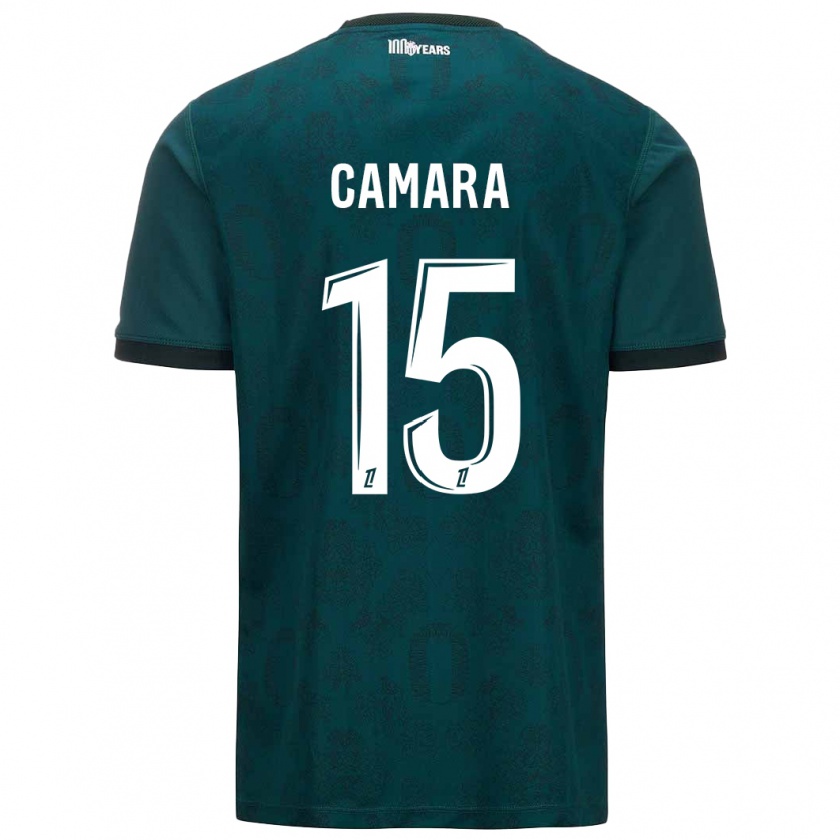 Kandiny Hombre Camiseta Lamine Camara #15 Verde Oscuro 2ª Equipación 2024/25 La Camisa