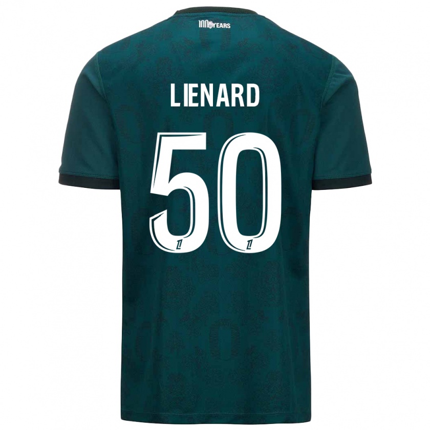 Kandiny Hombre Camiseta Yann Lienard #50 Verde Oscuro 2ª Equipación 2024/25 La Camisa