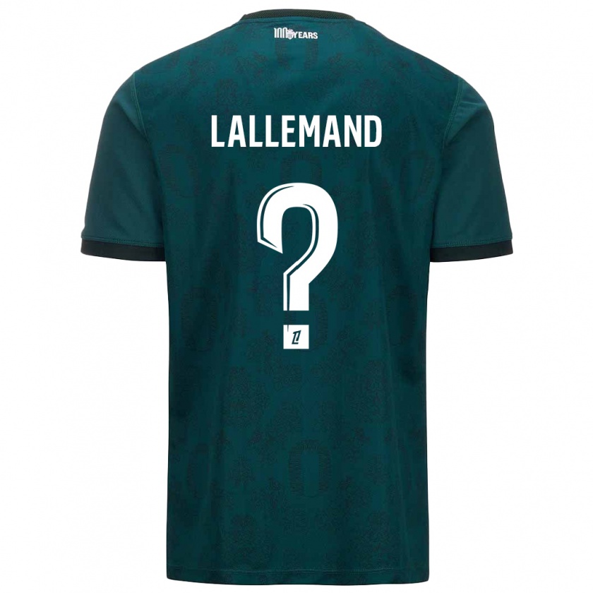 Kandiny Heren Nassim Lallemand #0 Donkergroen Uitshirt Uittenue 2024/25 T-Shirt