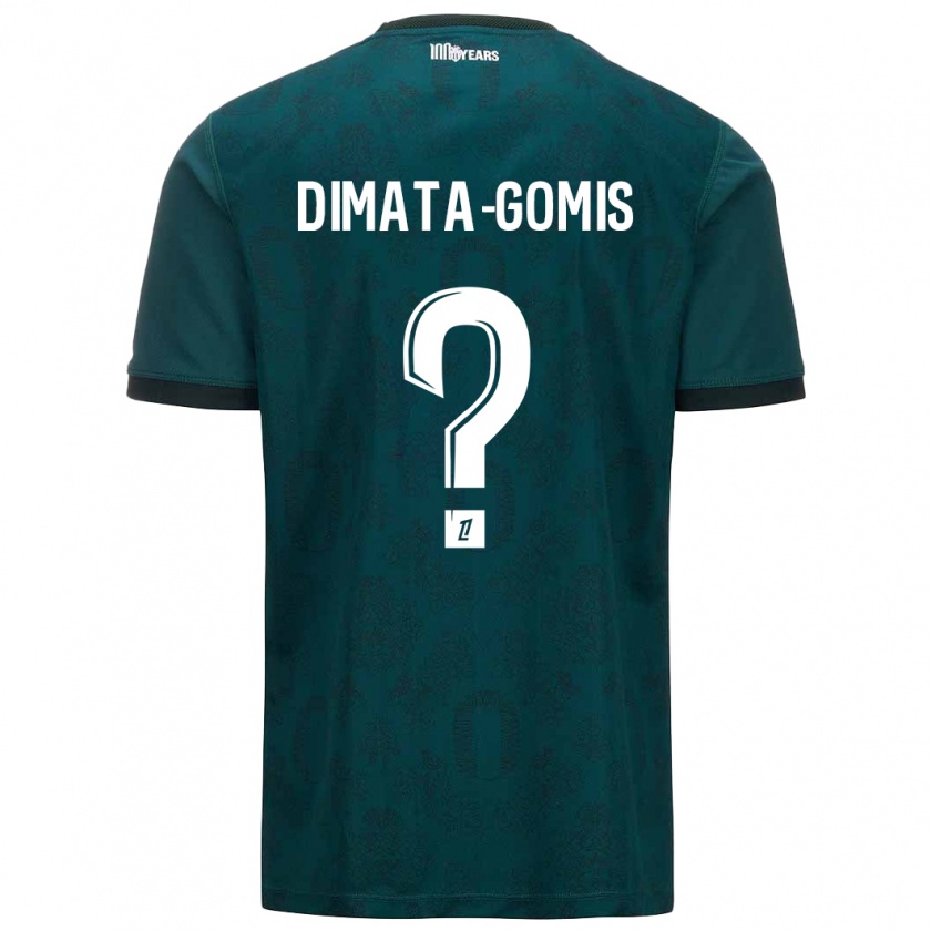 Kandiny Heren Kamron Dimata-Gomis #0 Donkergroen Uitshirt Uittenue 2024/25 T-Shirt