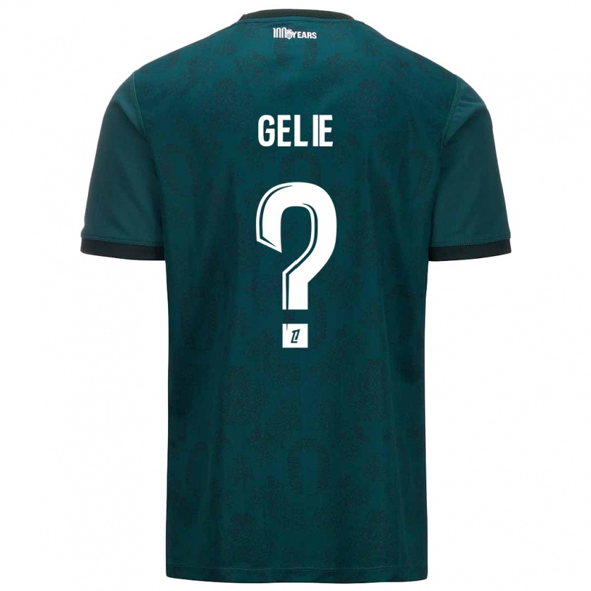 Kandiny Hombre Camiseta Melvyn Gelie #0 Verde Oscuro 2ª Equipación 2024/25 La Camisa