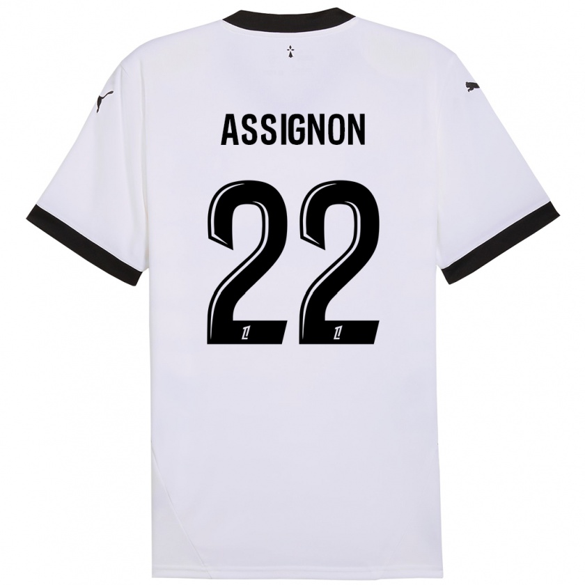 Kandiny Herren Lorenz Assignon #22 Weiß Schwarz Auswärtstrikot Trikot 2024/25 T-Shirt Österreich