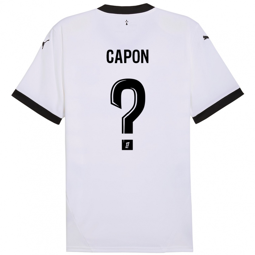 Kandiny Heren José Capon #0 Wit Zwart Uitshirt Uittenue 2024/25 T-Shirt België