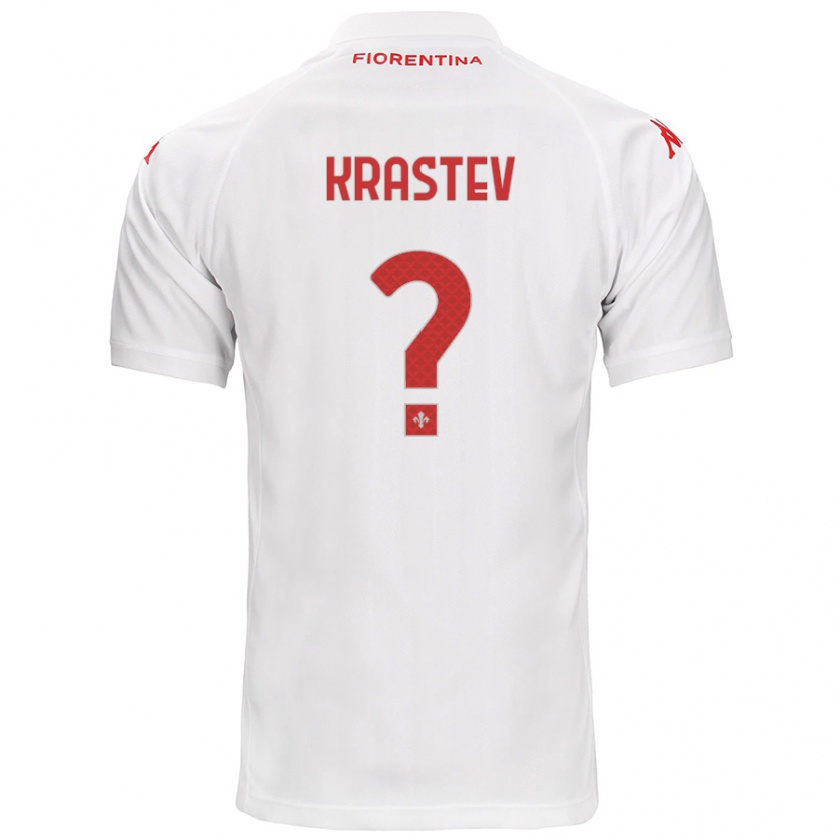 Kandiny Uomo Maglia Dimo Krastev #0 Bianco Kit Gara Away 2024/25 Maglietta