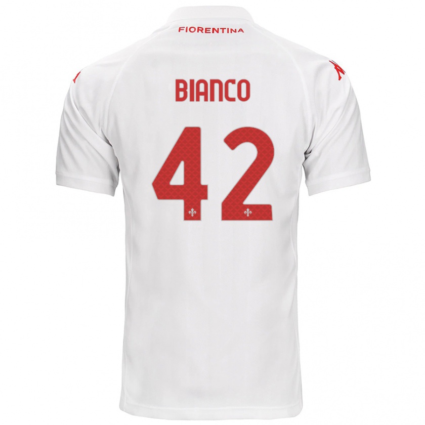 Kandiny Herren Alessandro Bianco #42 Weiß Auswärtstrikot Trikot 2024/25 T-Shirt Österreich