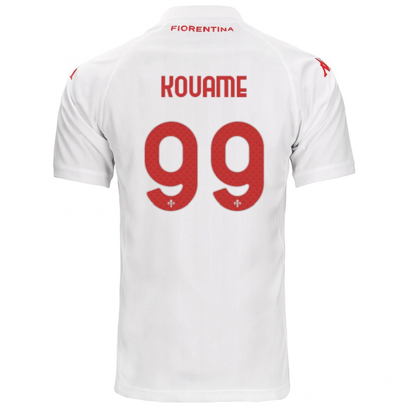 Kandiny Uomo Maglia Christian Kouamé #99 Bianco Kit Gara Away 2024/25 Maglietta