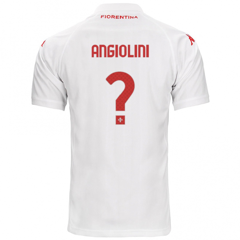 Kandiny Uomo Maglia Gianmarco Angiolini #0 Bianco Kit Gara Away 2024/25 Maglietta