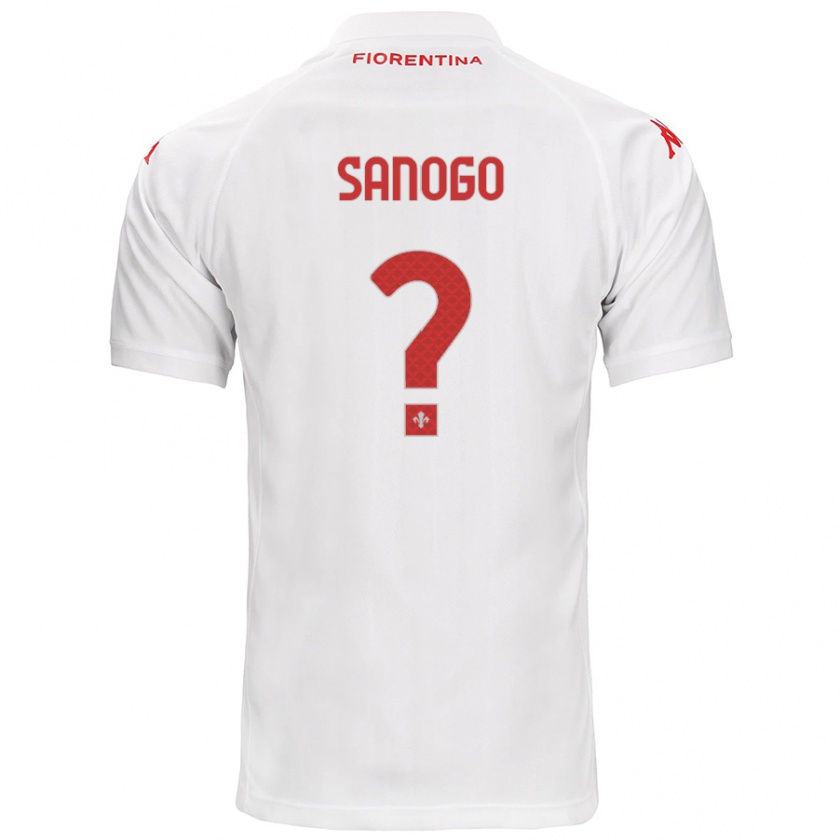 Kandiny Heren Bassidy Sanogo #0 Wit Uitshirt Uittenue 2024/25 T-Shirt