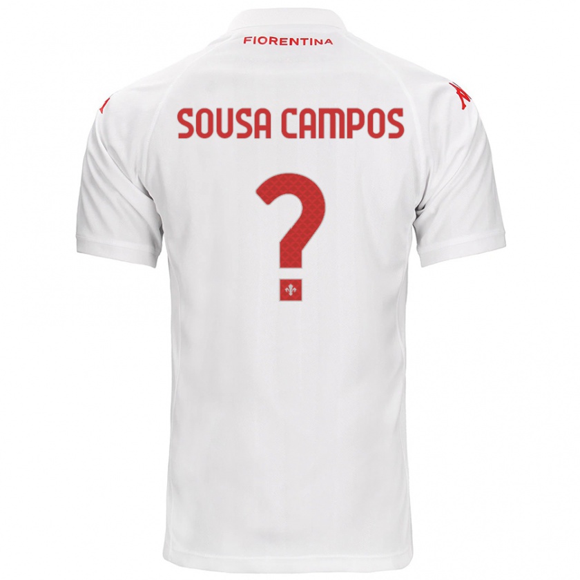 Kandiny Hombre Camiseta Matteo Sousa Campos #0 Blanco 2ª Equipación 2024/25 La Camisa