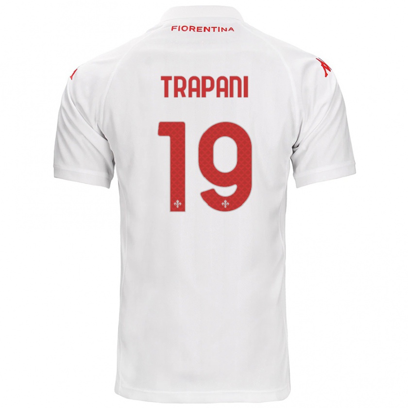 Kandiny Heren Niccolò Trapani #19 Wit Uitshirt Uittenue 2024/25 T-Shirt