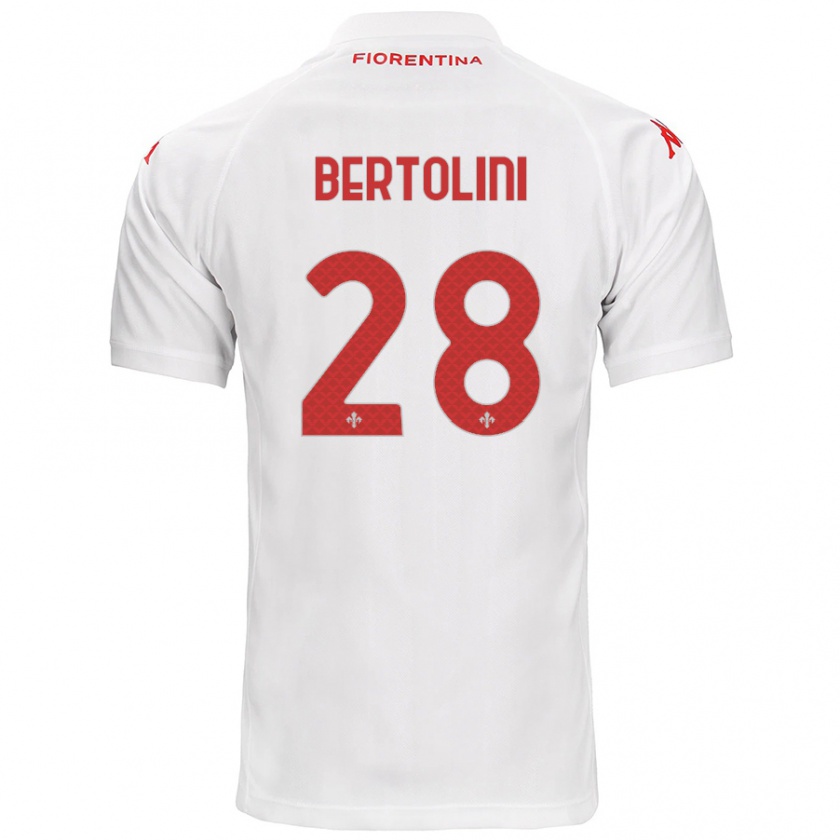 Kandiny Heren Gabriele Bertolini #28 Wit Uitshirt Uittenue 2024/25 T-Shirt België