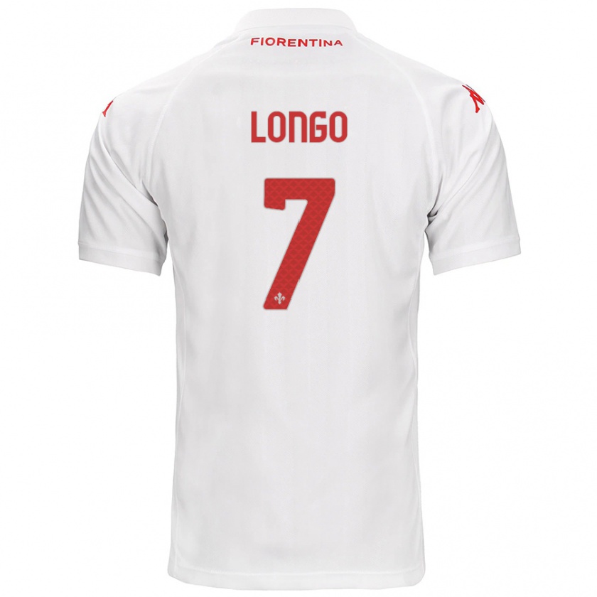 Kandiny Uomo Maglia Miriam Longo #7 Bianco Kit Gara Away 2024/25 Maglietta