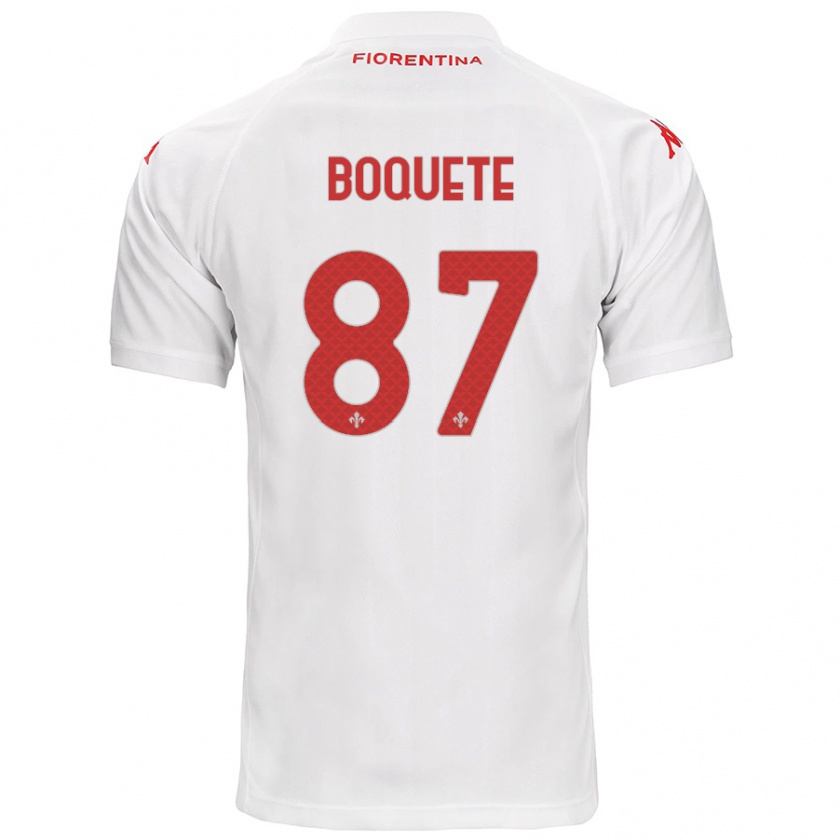 Kandiny Heren Verónica Boquete #87 Wit Uitshirt Uittenue 2024/25 T-Shirt