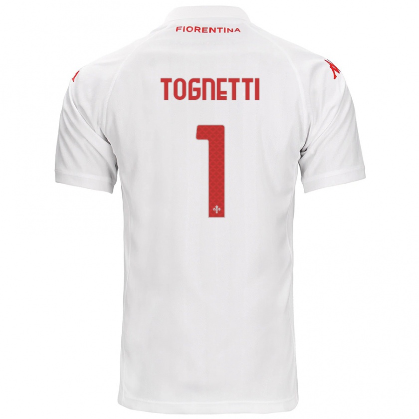 KandinyメンズLaerte Tognetti#1白アウェイシャツ2024/25ジャージーユニフォーム