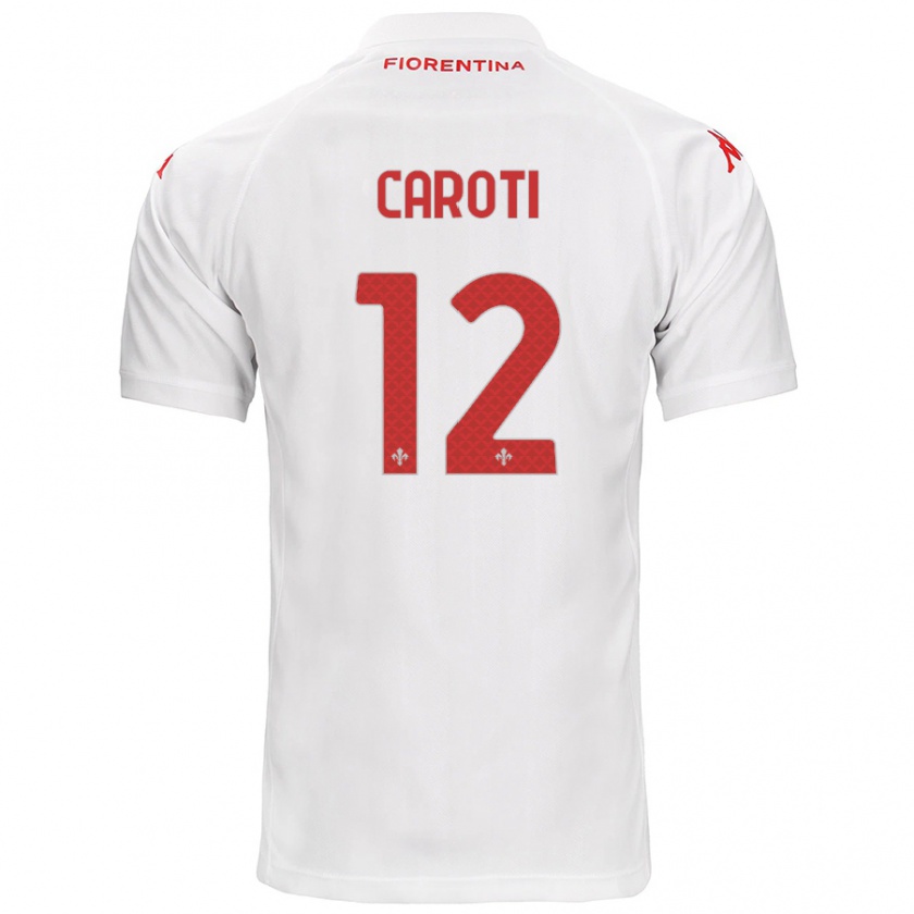 Kandiny Heren Filippo Caroti #12 Wit Uitshirt Uittenue 2024/25 T-Shirt