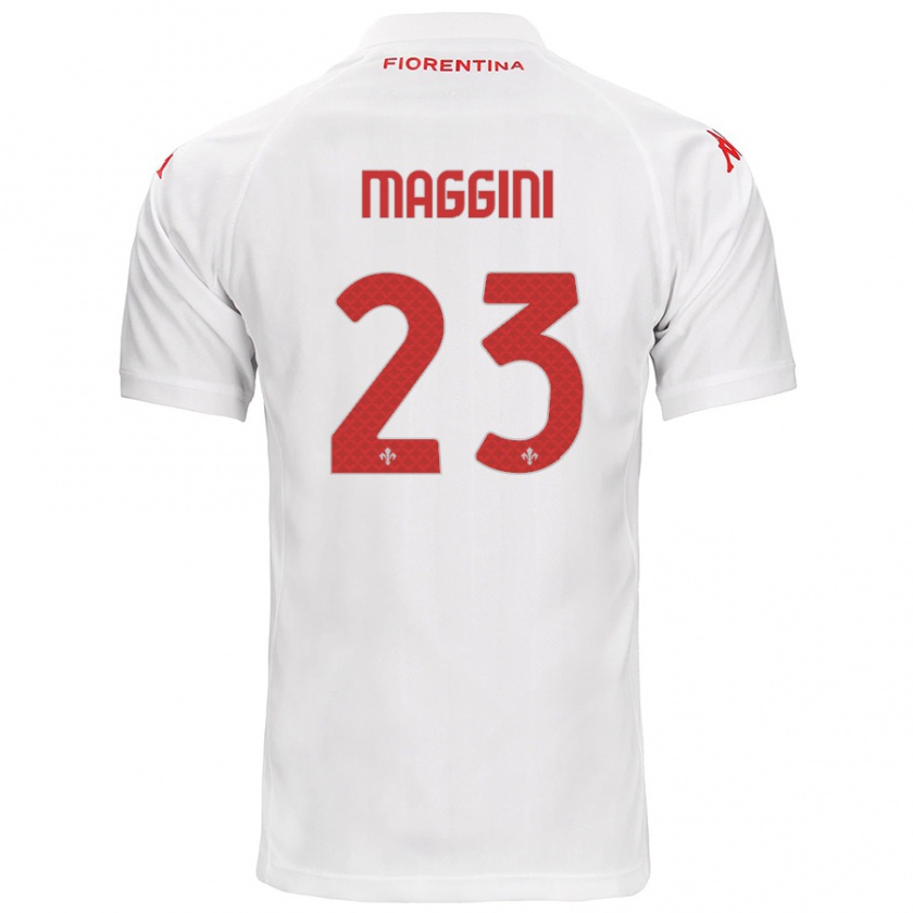 Kandiny Heren Filippo Maggini #23 Wit Uitshirt Uittenue 2024/25 T-Shirt