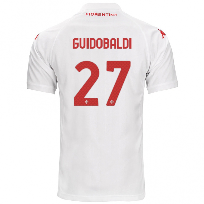 Kandiny Heren Filippo Guidobaldi #27 Wit Uitshirt Uittenue 2024/25 T-Shirt