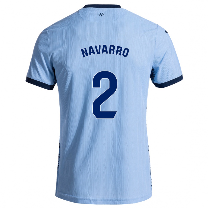 Kandiny Hombre Camiseta Pau Navarro #2 Azul Cielo 2ª Equipación 2024/25 La Camisa