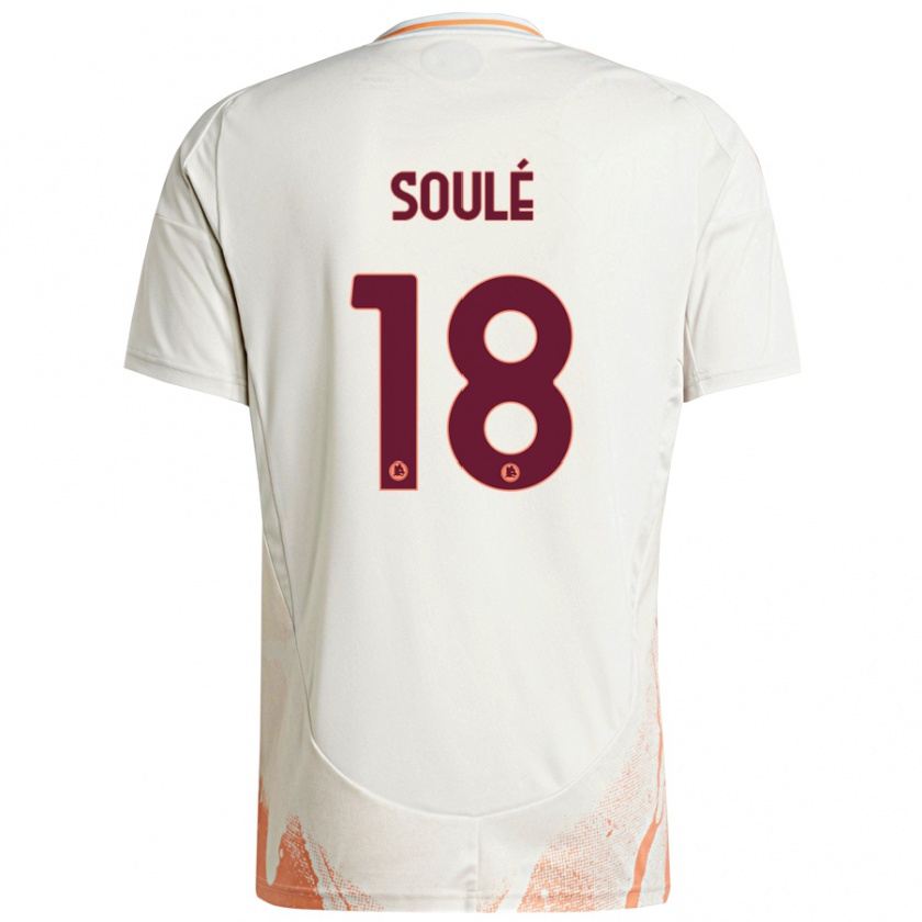 Kandiny Herren Matías Soulé #18 Cremeweiß Orange Auswärtstrikot Trikot 2024/25 T-Shirt Österreich