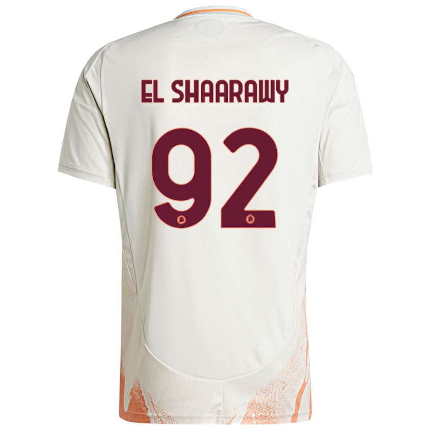 Kandiny Heren Stephan El Shaarawy #92 Crème Wit Oranje Uitshirt Uittenue 2024/25 T-Shirt