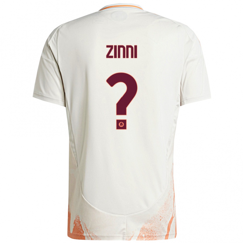 Kandiny Heren Raul Zinni #0 Crème Wit Oranje Uitshirt Uittenue 2024/25 T-Shirt