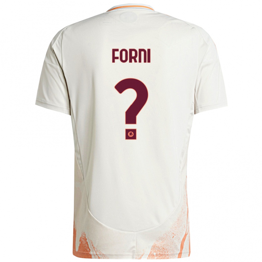 Kandiny Hombre Camiseta Matteo Forni #0 Crema Blanco Naranja 2ª Equipación 2024/25 La Camisa