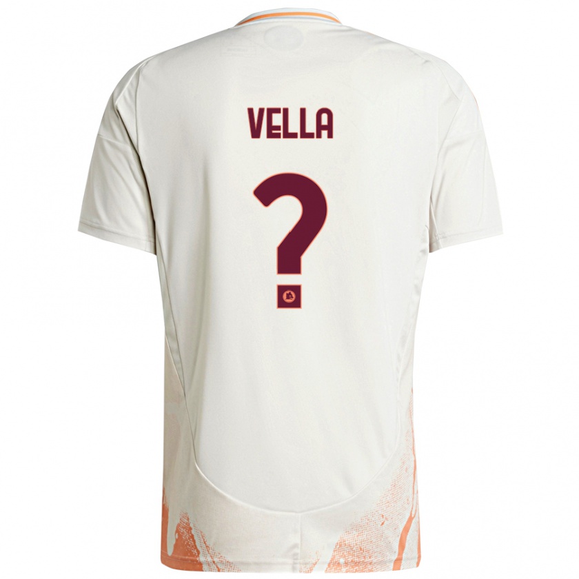 Kandiny Heren Tancredi Vella #0 Crème Wit Oranje Uitshirt Uittenue 2024/25 T-Shirt