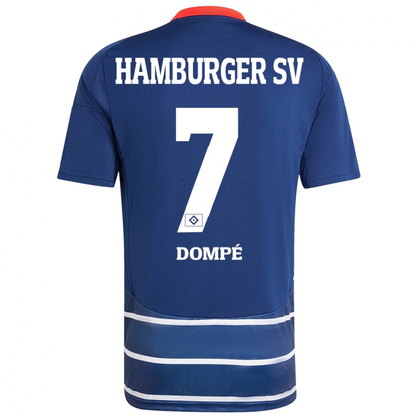 Kandiny Uomo Maglia Jean-Luc Dompé #7 Blu Scuro Kit Gara Away 2024/25 Maglietta