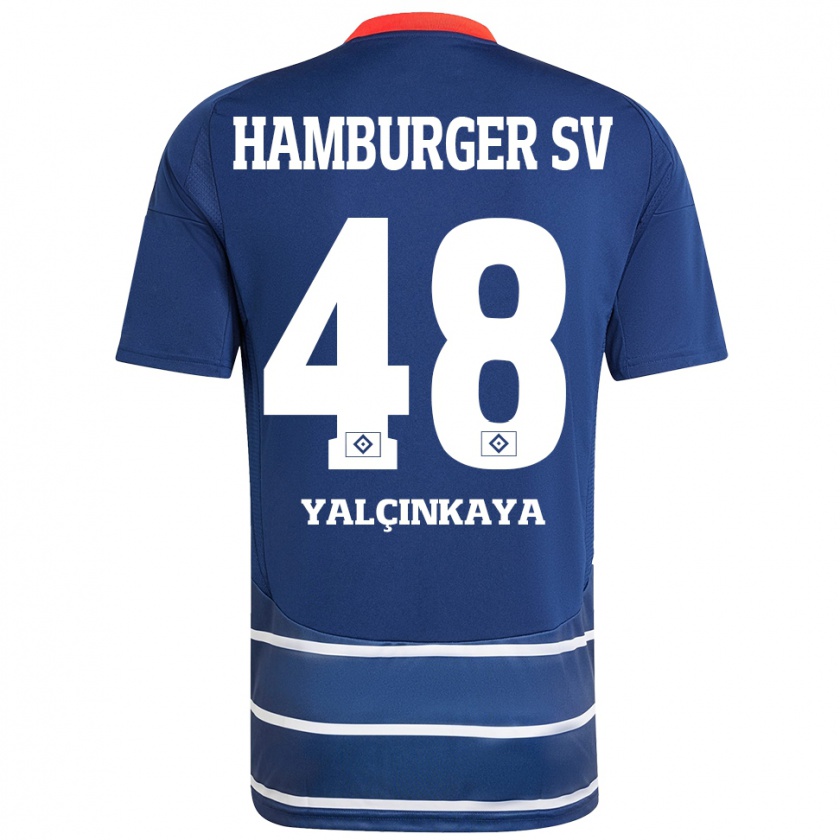 Kandiny Heren Bilal Yalcinkaya #48 Donkerblauw Uitshirt Uittenue 2024/25 T-Shirt