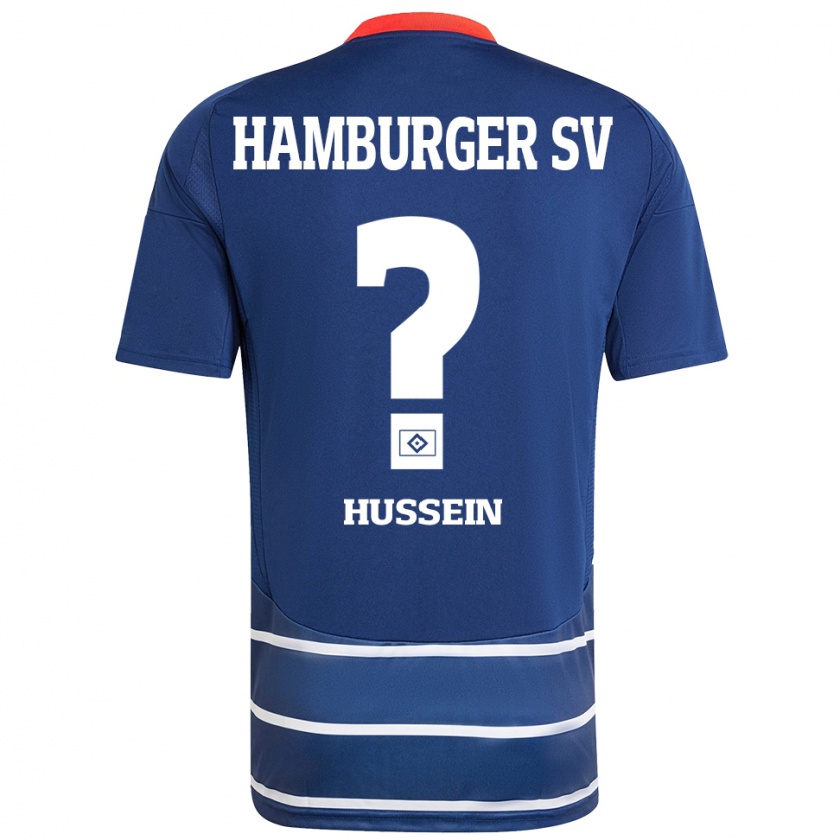 Kandiny Hombre Camiseta Schadi Hussein #0 Azul Oscuro 2ª Equipación 2024/25 La Camisa