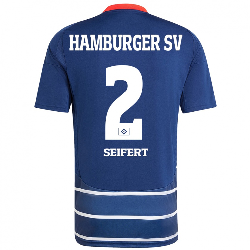 Kandiny Herren Luis Seifert #2 Dunkelblau Auswärtstrikot Trikot 2024/25 T-Shirt Österreich