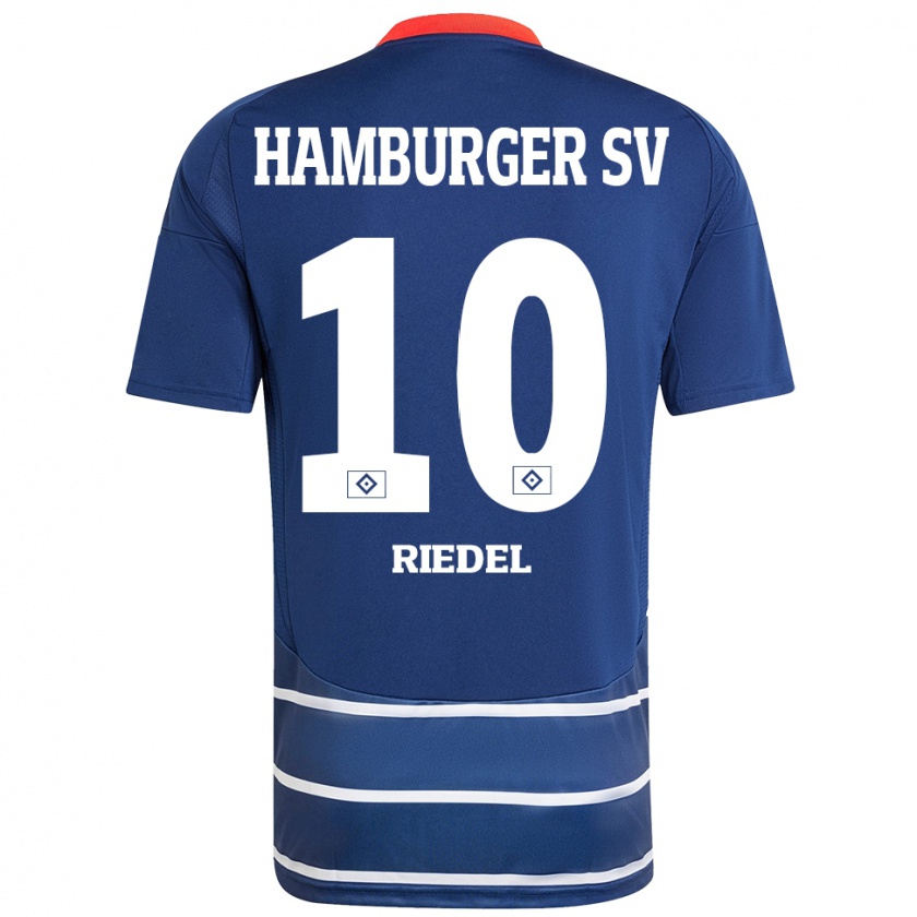 Kandiny Herren Arnaud Riedel #10 Dunkelblau Auswärtstrikot Trikot 2024/25 T-Shirt Österreich