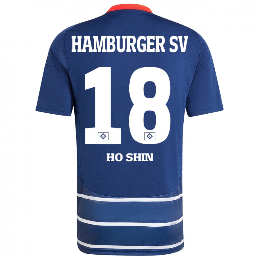 Kandiny Heren Jae Ho Shin #18 Donkerblauw Uitshirt Uittenue 2024/25 T-Shirt