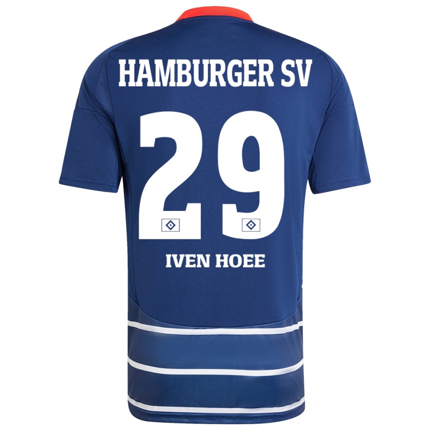 Kandiny Herren Lennart Iven Hoee #29 Dunkelblau Auswärtstrikot Trikot 2024/25 T-Shirt Österreich