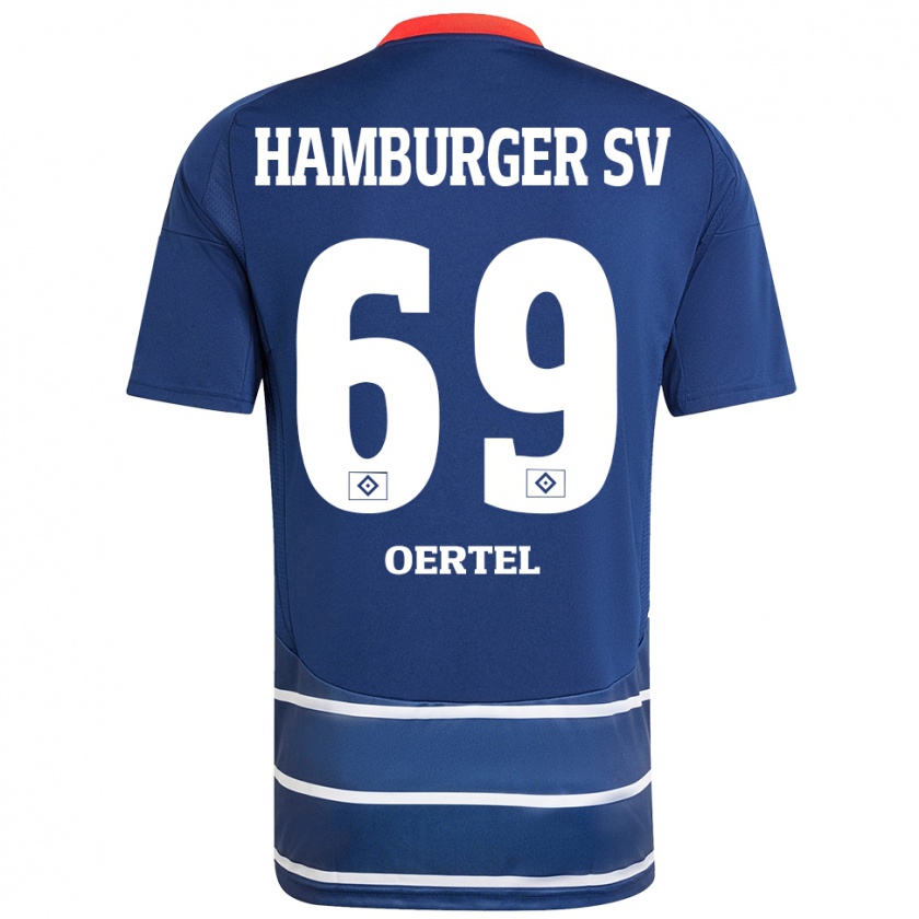 Kandiny Uomo Maglia Jan Oertel #69 Blu Scuro Kit Gara Away 2024/25 Maglietta